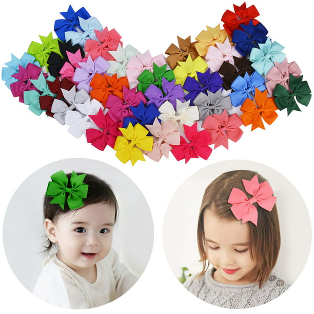 40pcs Kids Baby Girls Children Toddler Flowers Hair Clip Bow Accessories Hairpin